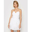 Rinascimento Sukienka letnia CFC0103741003 Biały Regular Fit
