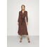 Diane von Furstenberg BROOKE DRESS Sukienka koktajlowa wood brown DF221C09E