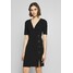 Dorothy Perkins BUTTON DETAIL SHIFT DRESS Sukienka etui black DP521C28X