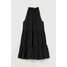 H&M Trapezowa sukienka 0880738004 Czarny