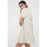 H&M Popelinowa sukienka z bawełny 0938744001 Biały