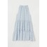 H&M Trapezowa sukienka 0880738002 Jasnoniebieski