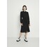 Vero Moda VMVEGA CALF SHIRT DRESS Sukienka koszulowa black VE121C2ZO