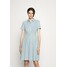 Lauren Ralph Lauren EMERSON SHORT SLEEVE DAY DRESS Sukienka koszulowa chambray wash L4221C18C