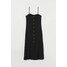 H&M Sukienka do połowy łydki 0884187001 Czarny
