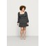 Missguided Plus SHIRRED TIERED SKATER DRESS HEART Sukienka letnia black M0U21C0FC