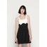 WAL G. BOW SKATER DRESS Sukienka z dżerseju black/white WG021C0OV