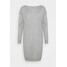 ONLY ONLAMALIA DRESS Sukienka dzianinowa light grey melange ON321C25J