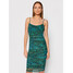 Guess Sukienka koktajlowa Brynlee W1BK67 K2X53 Zielony Slim Fit