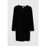 H&M Sukienka z bufiastym rękawem 0927519001 Czarny