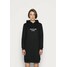 Calvin Klein Jeans EASY INSTITUTIONAL HOODIE DRESS Sukienka letnia black C1821C08T