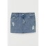 H&M Dżinsowa spódnica z ćwiekami 0721050001 Niebieski denim