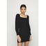 Glamorous SQUARE NECK MINI DRESSES Sukienka z dżerseju black GL921C0P8