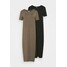 Vero Moda Tall VMGAVA DRESS 2PACK Sukienka z dżerseju black/bungee cord VEB21C082