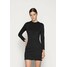 Calvin Klein Jeans MILANO SIDE LOGO TAPE DRESS Sukienka z dżerseju black C1821C095