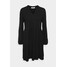 ONLY ONLZILLE SOLID V NECK DRESS Sukienka letnia black ON321C246