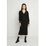 ONLY ONLNEW TESSA MIDI V NECK DRESS Sukienka dzianinowa black ON321C2FI
