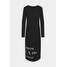 Armani Exchange VESTITO Sukienka z dżerseju black ARC21C02W