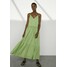 Massimo Dutti MIT VICHYKAROS Długa sukienka green M3I21C0FB