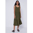 Medicine Sukienka damska z bawełny organicznej zielona RS21-SUDB16_87X