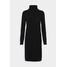 pure cashmere TURTLENECK DRESS Sukienka dzianinowa black PUG21C001