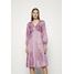 Closet V NECK PUFF SLEEVE DRESS Sukienka letnia pink CL921C0RR