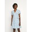 Polo Ralph Lauren NAMI SHORT SLEEVE DAY DRESS Sukienka letnia light blue PO221C090