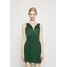 WAL G. PLEATED SKATER DRESS Sukienka z dżerseju forest green WG021C0FB