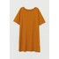 H&M Sukienka typu T-shirt 0477507002 Szafranowy