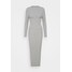 Missguided Tall TIE BACK DRESS Sukienka dzianinowa grey MIG21C0CV