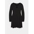 Simply Be SKATER DRESS Sukienka z dżerseju black SIE21C07F