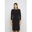 Lauren Ralph Lauren BONDED DRESS TRIM Sukienka etui black L4221C13Q