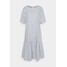 esmé studios VIVIAN SS MIDI OVERSIZE DRESS Sukienka koszulowa blue/white ESJ21C00O