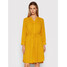 Selected Femme Sukienka koszulowa Damina 16059977 Żółty Regular Fit