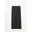 Massimo Dutti MIT STRETCHBUND Spódnica trapezowa dark grey M3I21B07X