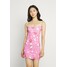 NEW girl ORDER YING YANGBALLOON DRESS Sukienka letnia pink NEM21C01M