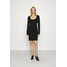 The Kooples DRESS Sukienka dzianinowa black THA21C09D