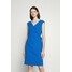Lauren Ralph Lauren CLEONIE CAP SLEEVE COCKTAIL DRESS Sukienka etui deep bondi blue L4221C0Y7