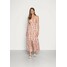 Abercrombie & Fitch RESORT BUTTON DRESS Długa sukienka pink A0F21C091