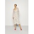 Missguided FLORAL FRILL SHOULDER TIE DRESS Sukienka letnia cream M0Q21C1VY