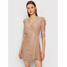 Rinascimento Sukienka koktajlowa CFC0105082003 Różowy Slim Fit