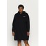 Calvin Klein Jeans Plus MICRO FLOCK HOODIE DRESS Sukienka letnia black C2Q21C00D