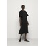 3.1 Phillip Lim RUFFLE COMBO DRESS Sukienka z dżerseju black 31021C00S