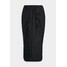 Missguided Tall RUCHED FRONT TIE SKIRT Spódnica plisowana black MIG21B03A