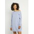Even&Odd SWEAT Off shoulder mini dress Sukienka letnia light blue EV421C13J