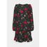 Wallis STAR FLOWER RUFFLE SWING DRESS Sukienka letnia black WL521C0VT