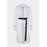 KARL LAGERFELD SHIRTDRESS CONTRAST DETAIL Sukienka koszulowa white K4821C043