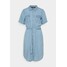 Vero Moda Tall VMSILJA SHORT DRESS Sukienka jeansowa light blue denim VEB21C08T