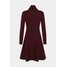 KARL LAGERFELD CONTRAST DRESS Sukienka dzianinowa tawny port K4821C044