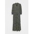 Marc O'Polo DENIM RUFFLE AT WAIST 3/4 SLEEVE Długa sukienka multi/burnished logs OP521C05J